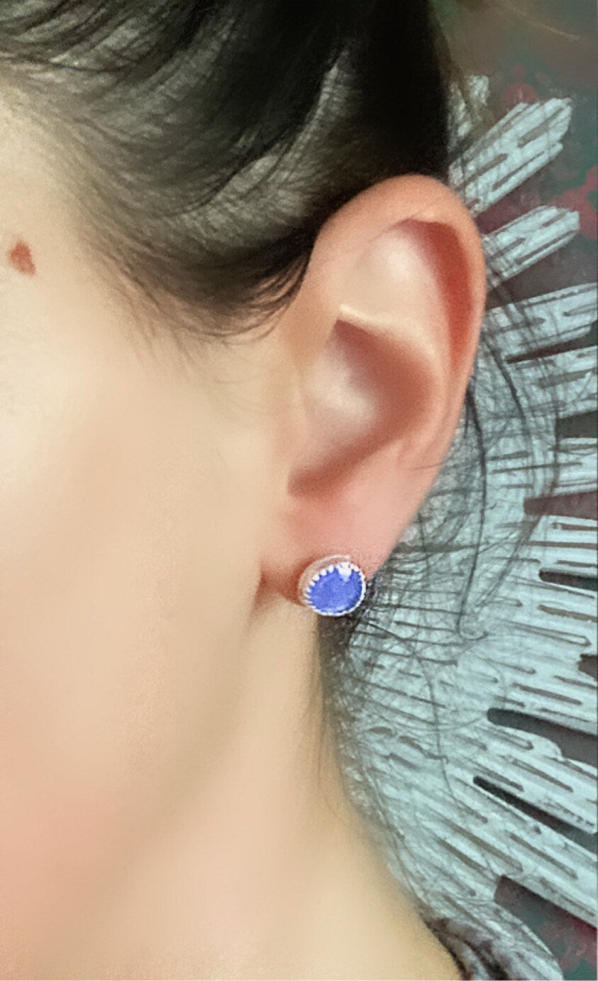 Made to Order Tanzanite Moon Ear Jackets / Studs