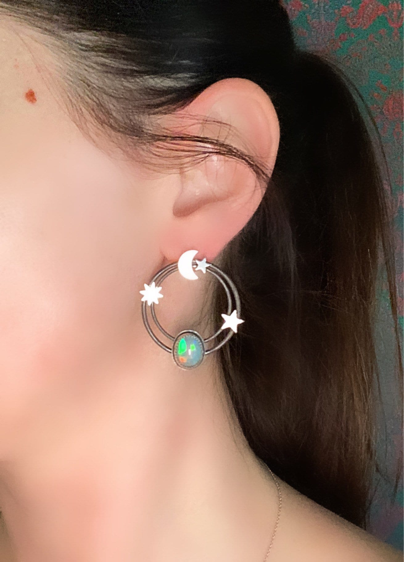 Orbital Opal Earrings