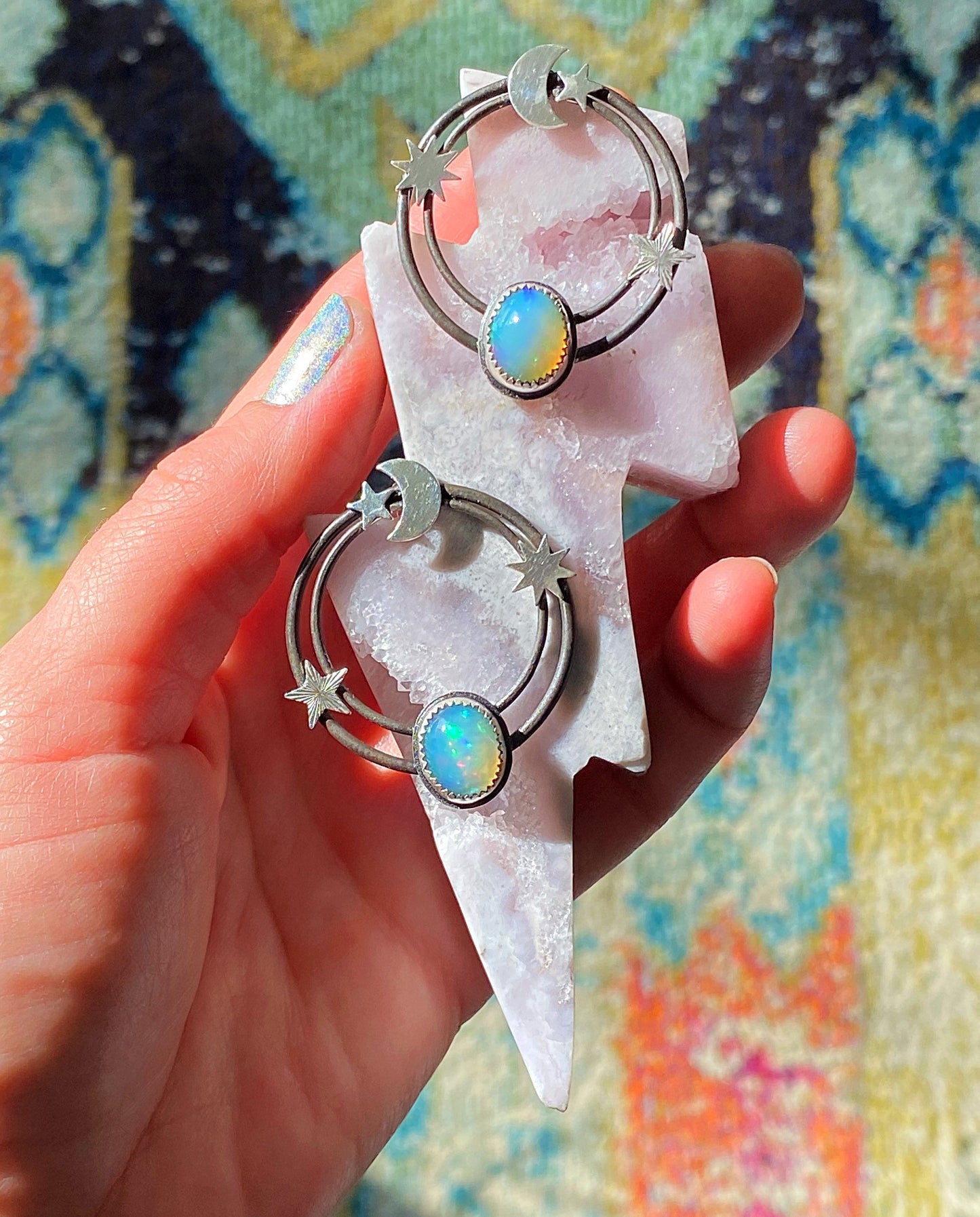 Orbital Opal Earrings