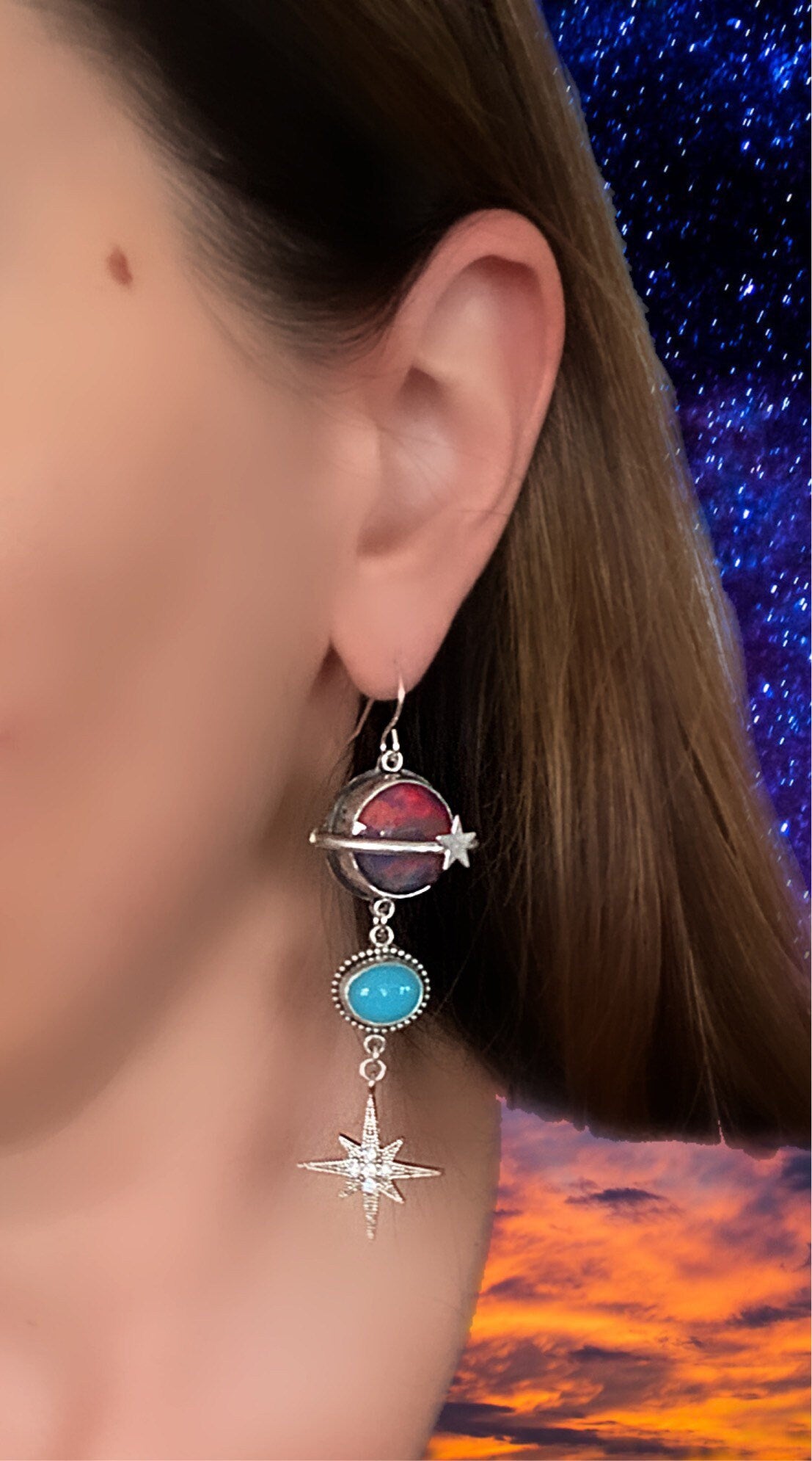 Saturn’s Magic // Celestial Earrings